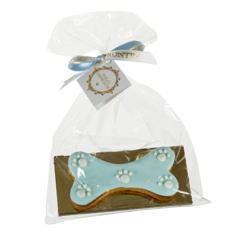 DOLCI IMPRONTE OSSO PICCOLO AZZURRO 40 GR