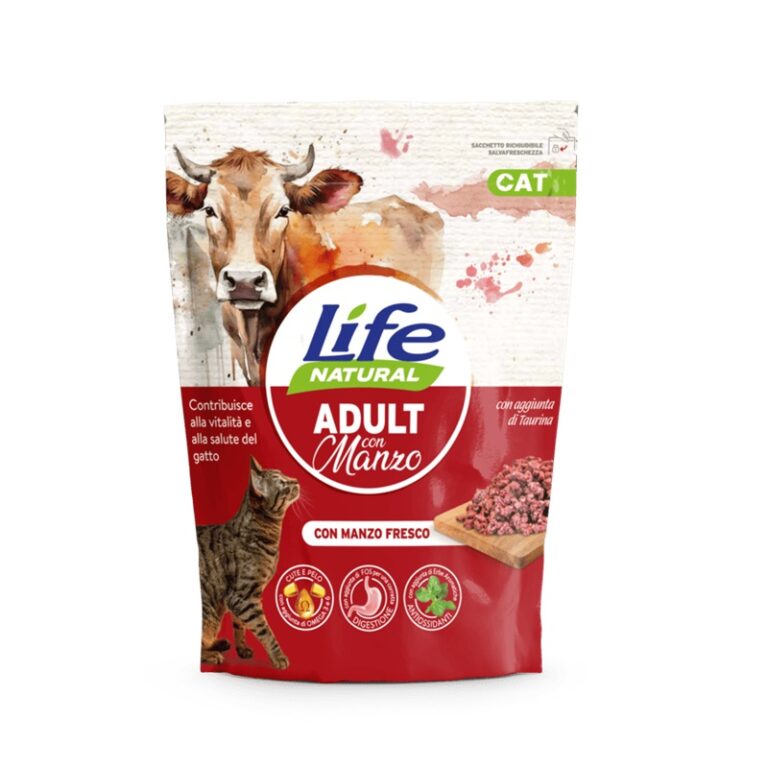 LIFE CAT SECCO ADULT MANZO 800 GR