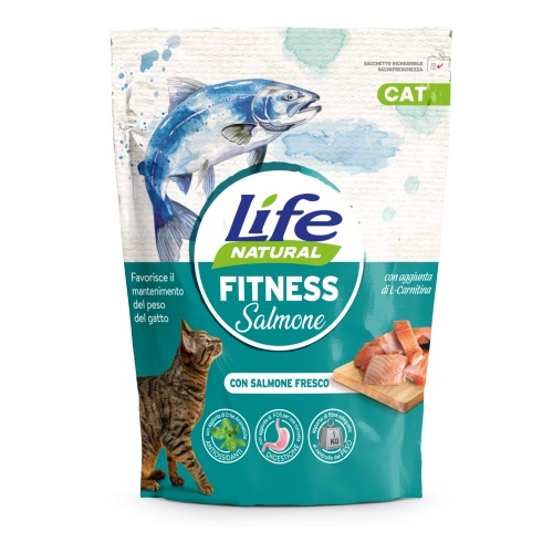LIFE CAT SECCO FITNESS SALMONE 800 GR