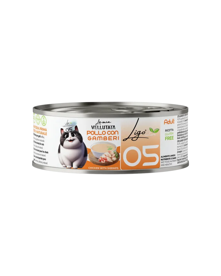 LIGO VELLUTATA N05 POLLO CON GAMBEERI 85 GR