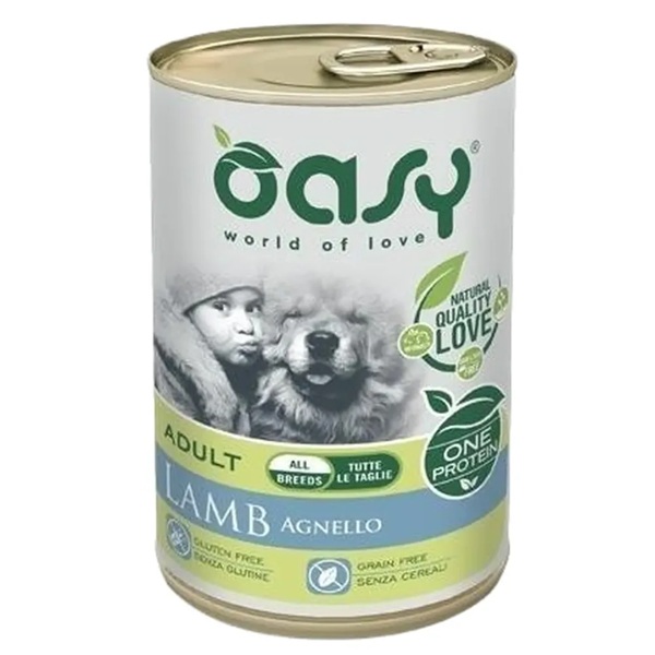 OASY CANE MONOPROTEICO LATTINA AGNELLO 400 GR