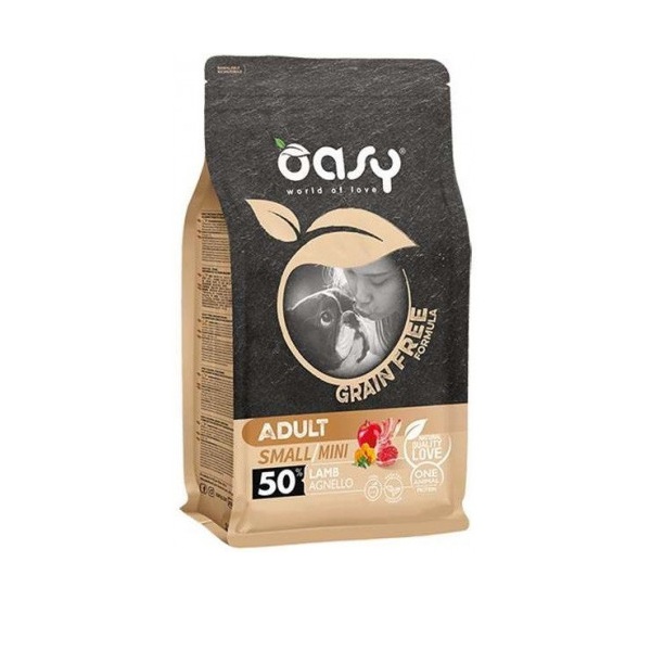 OASY GRAIN FREE ADULT SMALL MINI AGNELLO 800 GR