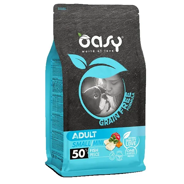 OASY GRAIN FREE ADULT SMALL MINI PESCE 800 GR