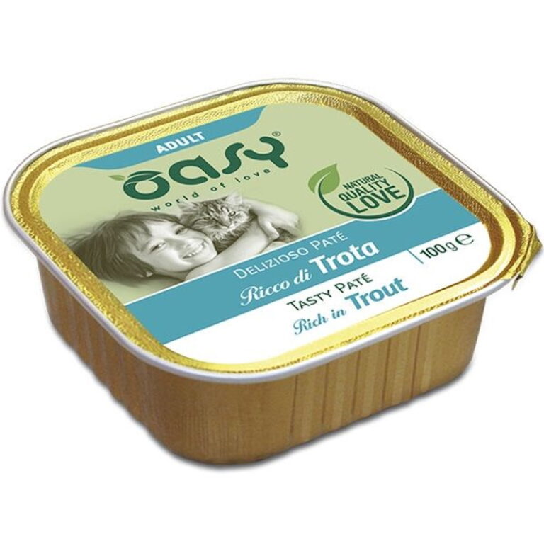 OASY PATE GATTO ADULT TROTA 100G