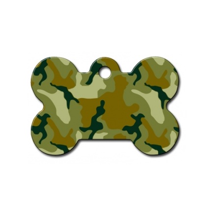 TAG4PET OSSO S CAMOUFLAGE VERDE