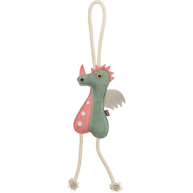 TRIXIE DRAGO IN PELLE E CORDA 55 CM
