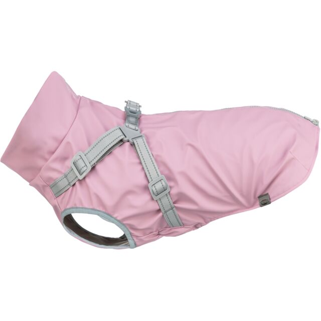 TRIXIE Cappottino con pettorina Pontis Rain rosa
