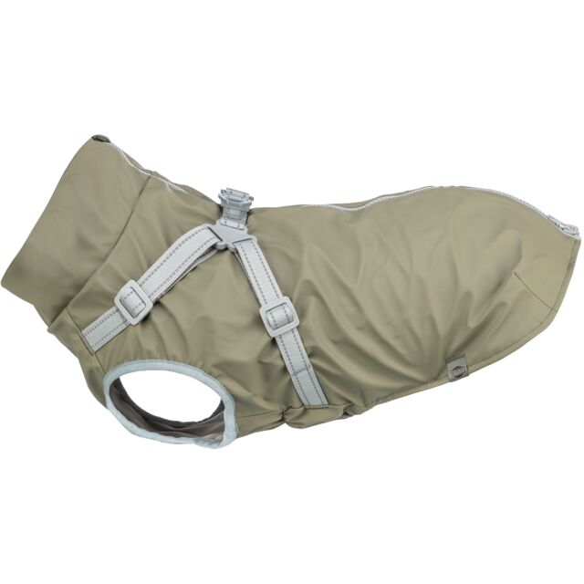 TRIXIE Cappottino con pettorina Pontis Rain verde oliva
