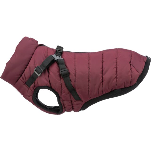 TRIXIE PIUMINO PIROU CON PETTORINA 27 CM rosso