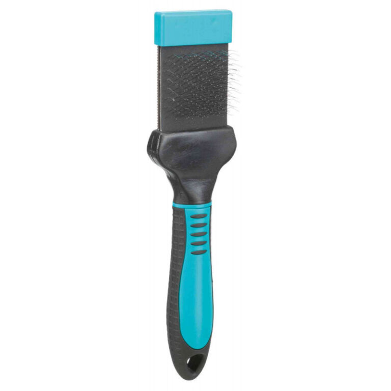 Spazzola morbida cura delicata dei capelli sopra e sotto la testa cura delicata grazie alla testina flessibile setole metalliche extra morbide impugnatura in plastica con rivestimento in gomma antiscivolo Cappotto esterno e base Dimensioni: 5 × 20 cm Tipo di cappotto: 1/2/4/5