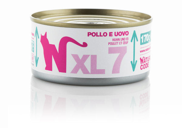 NATURAL CODE GATTO XL 7 POLLO E UOVA 170 GR