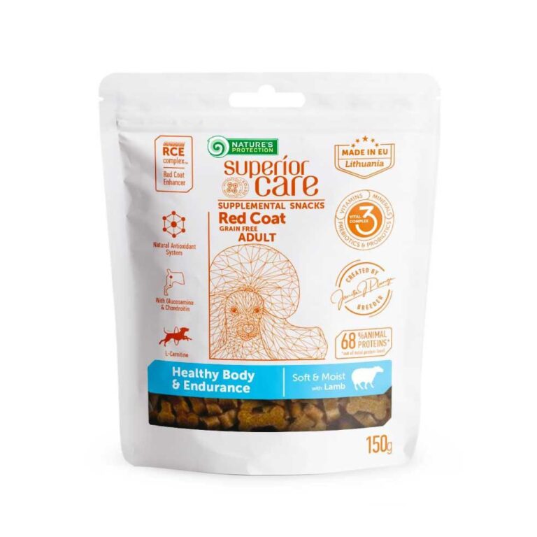 nature's protection snack red coat healthy endurace agnello 150 gr
