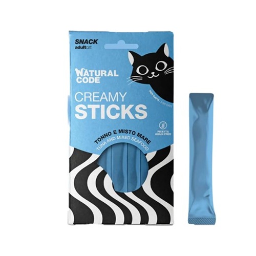 NATURAL CODE SNACK CREMOSI TONNO E MISTO MARE X4